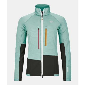 Ortovox Fleece Rib Jacket Damen aquatic ice