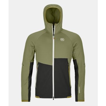 Ortovox Fleece Rib Hoody Herren herbs