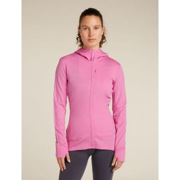 Icebreaker 260 Quantum Zip Hoodie Damen pop