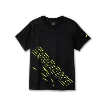 Brooks Distance Short Sleeve 3.0 Herren black