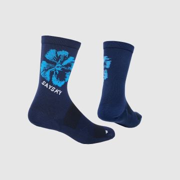 Saysky Flower Combat Socks blue