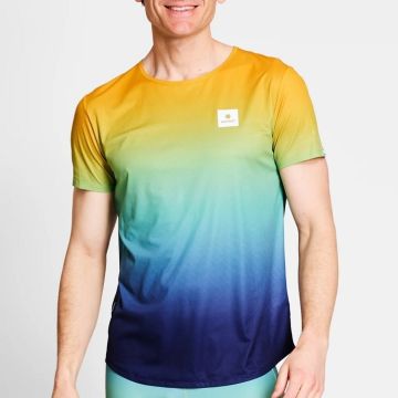 Saysky Drip Dye Flow T-Shirt Herren blue apo