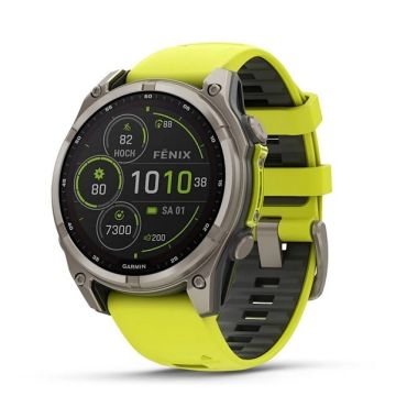 Garmin Fenix 8 Sapp Solar 47mm gelb