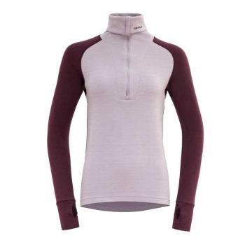 Devold Expedition Merino Silk Zip Damen port/orchid