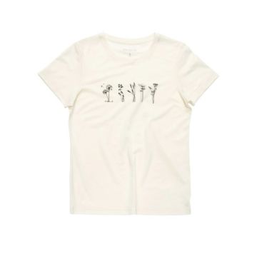 Devold Classic Flowers Tee Damen white