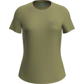 Icebreaker 125 Cool-Lite Sphere SS Tee Across Damen olive