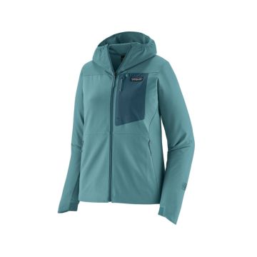 Patagonia R1 CrossStrata Hoody Damen wetland blue