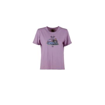 E9 Wild-S25-T-Shirt Damen flamingo