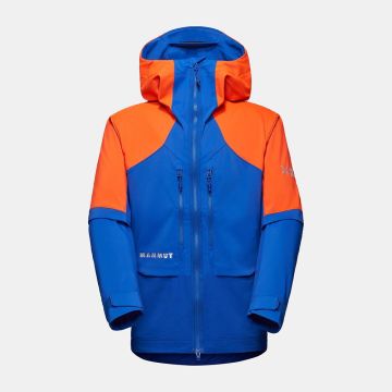 Mammut Eiger Nordwand Pro SO Hooded Jacket Herren blau orange