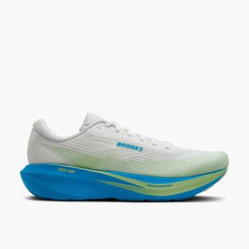 Brooks Ghost Amp D Herren white blue