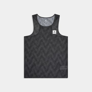 Saysky Zig Zag Flow Air Singlet Herren black