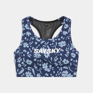 Saysky Flower Combat Sports Bra Damen blue flower