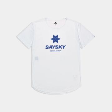Saysky Zig Zag Flow T-shirt Herren white