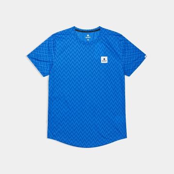 Saysky Zig Zag Combat T-Shirt Herren blue