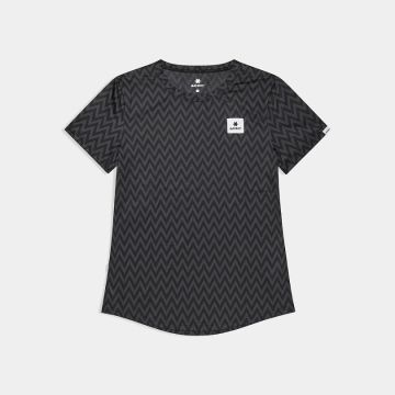 Saysky Zig Zag Combat T-Shirt Damen black