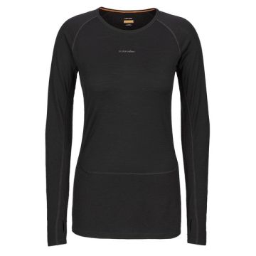 Icebreaker 200 ZoneKnit LS Crewe Damen black  