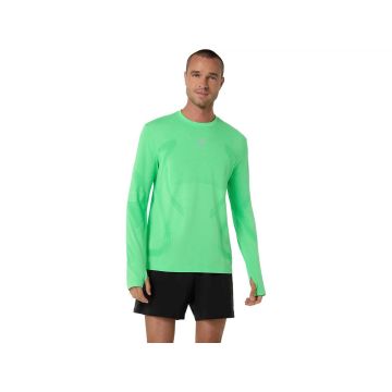 Asics Road Seamless LS Top Herren vital green / illuminate green
