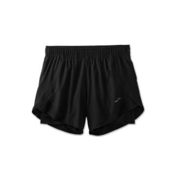 Brooks Chaser 5" 2-in-1 Short Damen schwarz
