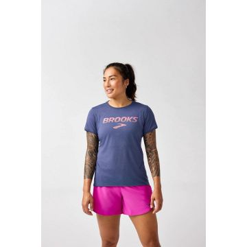 Brooks Distance Short Sleeve 3.0 Damen nightshadow