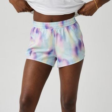 Brooks Dash Short Printed Damen euphoryc halogen