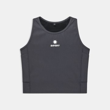 Saysky Combat Rib Crop Top Damen grey