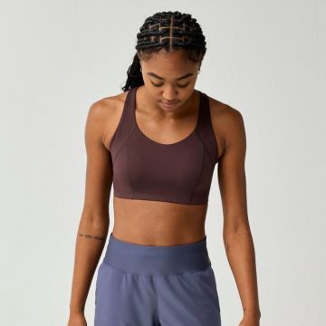 Brooks Chaser Padded Bra Damen cocoa