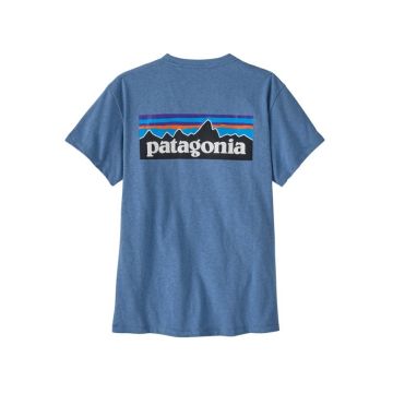 Patagonia P-6 Logo Responsibili-Tee Damen shore blue