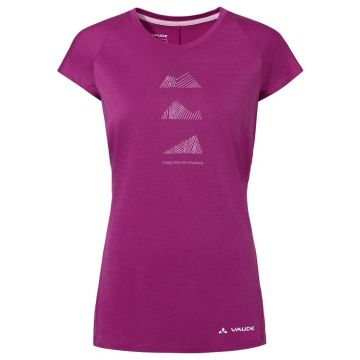Vaude Tekoa Wool T-Shirt Damen pink orchid