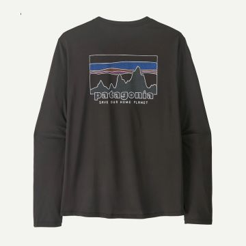 Patagonia L/S Cap Cool Daily Shirt - 73 Skyline Herren black