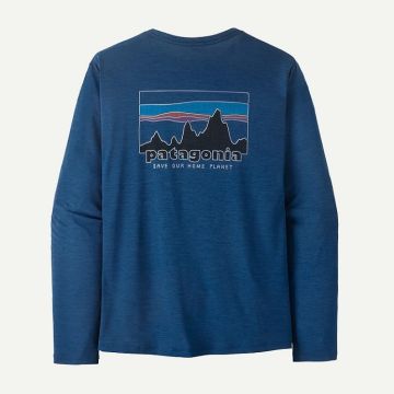 Patagonia L/S Cap Cool Daily Shirt - 73 Skyline Herren clement blue