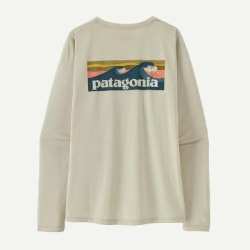 Patagonia L/S Capilene Cool Daily Shirt - Boardshort Damen dyno white