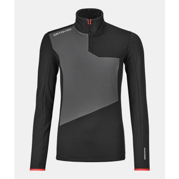 Ortovox Fleece Light Zip Neck Damen black