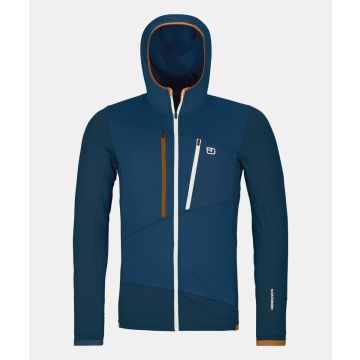 Ortovox Fleece Grid Hoody Herren deep ocean