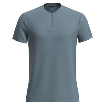 Icebreaker 125 Cool-Lite Speed SS zip Herren flint blue