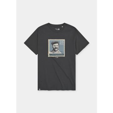 Bavarian Caps T-Shirt Gustl Briefmarke grau