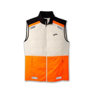 Brooks Run Visible Insulated Vest 2.0 Herren ecru