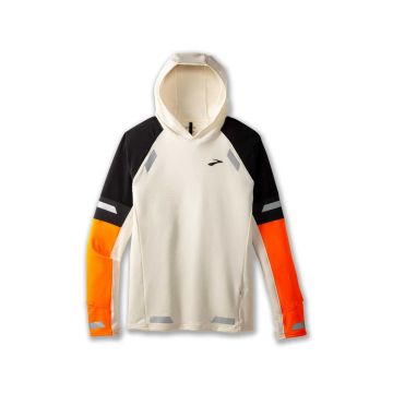 Brooks Run Visible Thermal Hoodie 2.0 Herren ecru