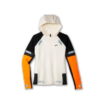 Brooks Run Visible Thermal Hoodie 2.0 Damen ecru