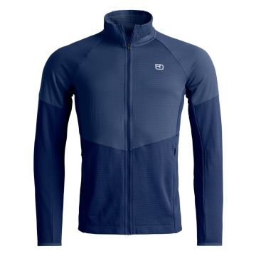 Ortovox Fleece Light Grid Jacket Herren deep ocean