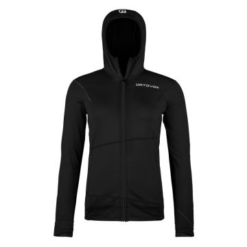 Ortovox Fleece Light Hoody Damen black raven