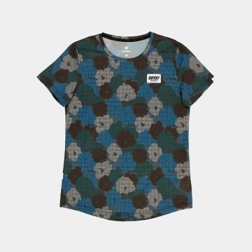 Saysky Flower Combat T-S Damen blue