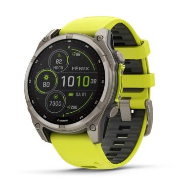 Garmin Fenix 8 Sapp Solar 47mm gelb