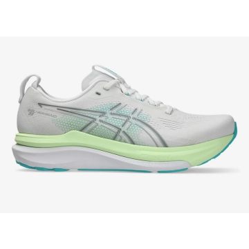Asics Kayano 33 Herren white aqua