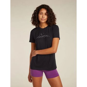 Icebreaker 150 Tech Lite SS Sparkling Stars Damen black