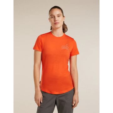 Icebreaker 125 Cool-Lite Sphere SS Across the Peaks fervid