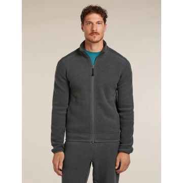 Icebreaker 800 Real Fleece Classic Pile Jacket Herren obsididan