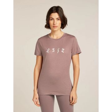 Icebreaker 150 Tech Lite SS Tee Snow Day Damen summit