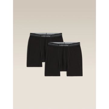 Icebreaker 150 Anatomica Boxers 2 Pack Herren black
