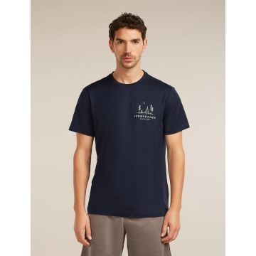 Icebreaker 150 Tech Lite SS Peaceful PassHerren navy