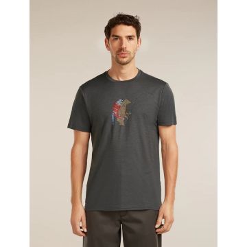 Icebreaker 150 Tech Lite SS Bear Catch Herren obsidian